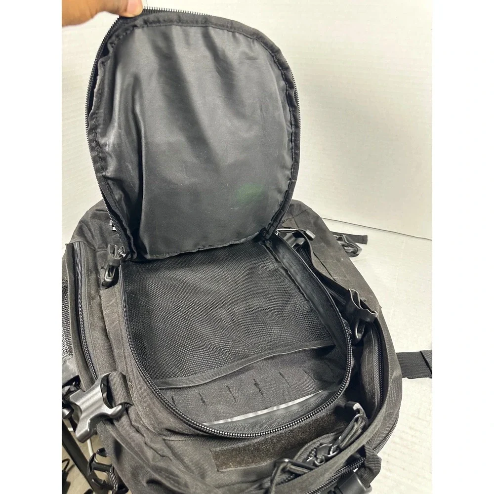 Black‎ Tactical Backpack Multi-Pocket Military Style MOLLE Rucksack Heavy Duty